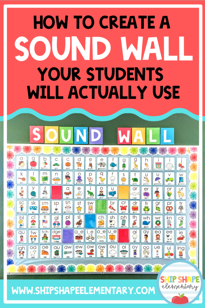 A classroom sound wall is a valuable phonics tool to help your first grade students learn to read.
