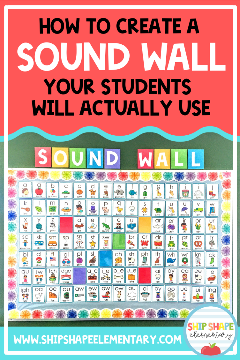 How to Create a Sound Wall Your Students Will Actually Use - Ship Shape ...