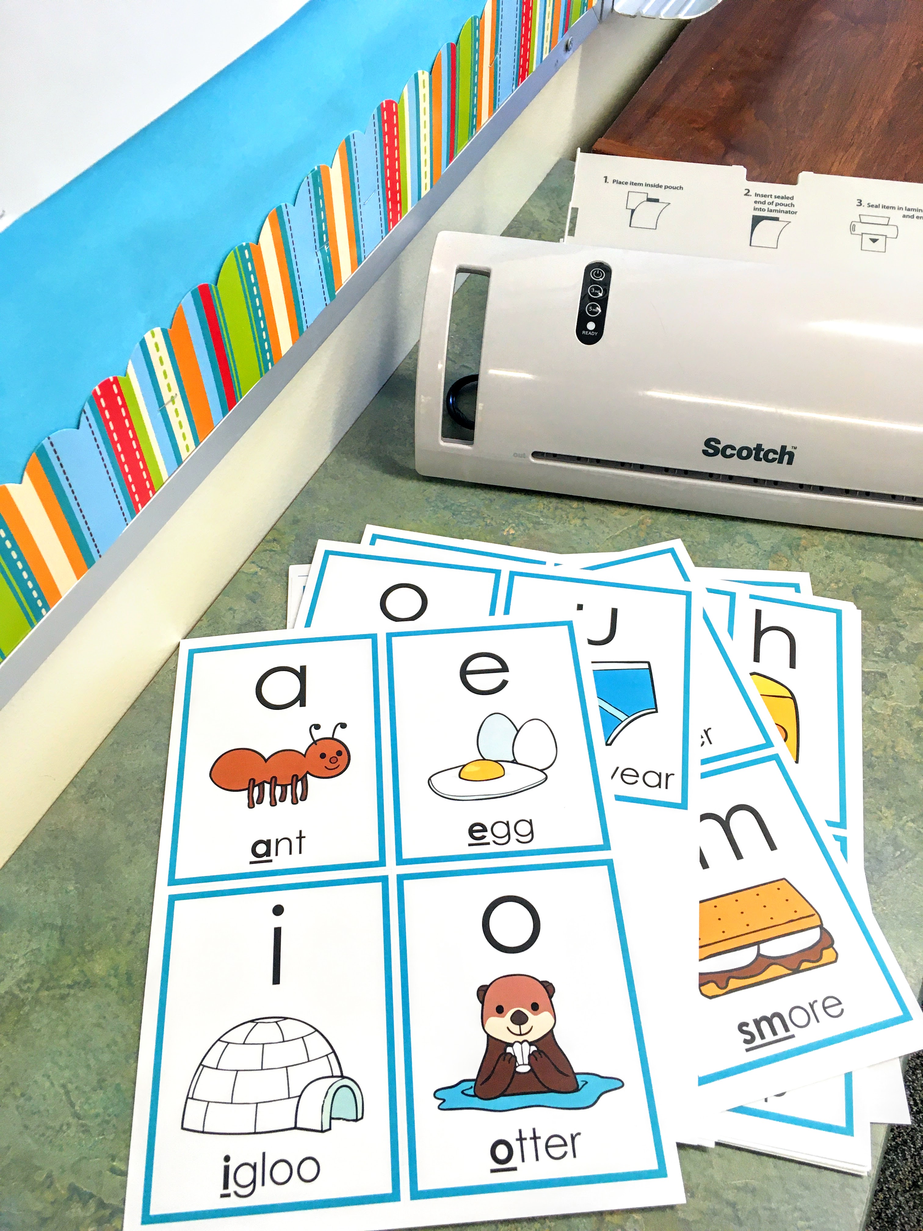 The science of reading shows that phonics cards on a sound wall will help first grade students with reading.